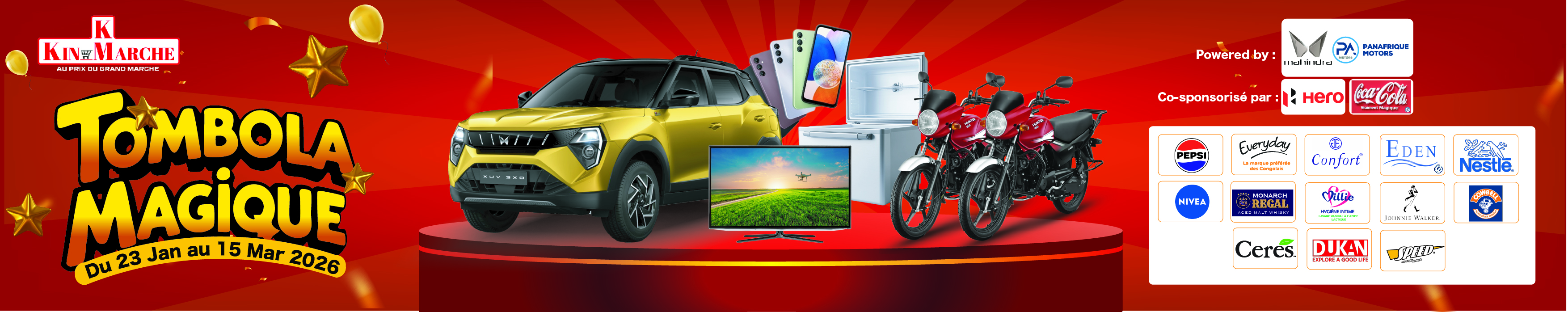 KIN MARCHÉ Magic Raffle Banner